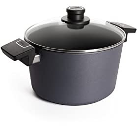 Woll Diamond Lite Topf mit Glasdeckel in Box - Induktiv -, Ø 24 cm, 13.5 cm hoch, 5.5 Liter - Geeignet für alle Herdarten, Aluminiumguss, Antihaft-Versiegelung, backofenfest, anthrazit