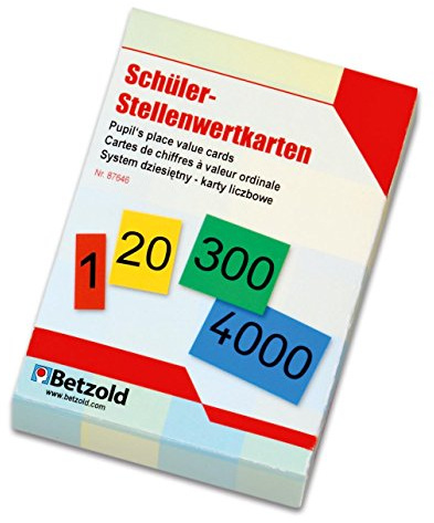 Betzold Stellenwert-Karten von 0–9999, zum Rechnenlernen | Stellenwerte, Zahlenraum 9999, Rechenaufgaben, Mathematik, Lernmittel