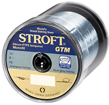 STROFT GTM 500 m Monofile Angelschnur 0.08 mm bis 0.375 mm Blaugrau transparent