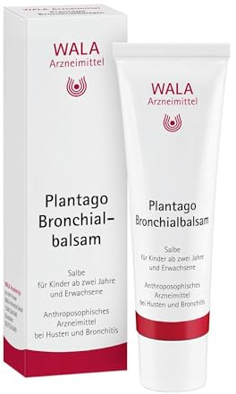 Plantago Bronchialbalsam, natürlich wirksam bei Husten & Bronchitis, 30 g | löst den Schleim, erleichtert das Abhusten, entspannt die Bronchien, für Kinder ab 2 Jahren, zur äußeren Anwendung