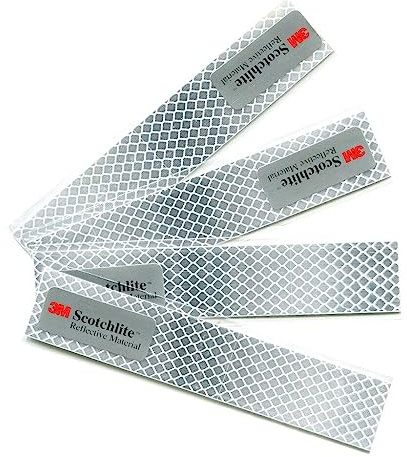 Salzmann Diamond Grade Adhesivos Reflectantes y Impermeables - Adhesivos para coches, motocicletas, bicicletas - Equipado con 3M Scotchlite