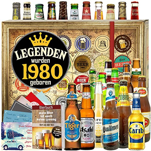 Legenden 1980/1980 besonderer Jahrgang / 24x Weltbiere/Weihnacht Kalender Bier 2024 2025