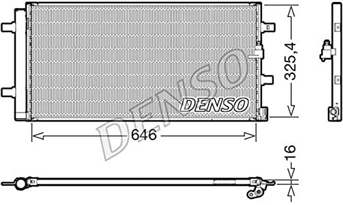 Denso Condenseur (climatisation) DCN02041 | Compatible avec: AUDI A4 Allroad B8, A4 B8, A4 B8 Avant, A5, A5 Cabriolet, A5 Sportback, A6 Allroad C7, A6 C6, A6 C6 Avant