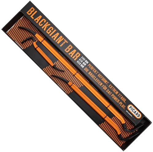 PICARD Nageleisen BlackGiant Bar Nr. 46Z | Robust & Langlebig | 90° Maximaler Hebel | Rutschfest | 3er-Set (300/610/930 mm) | Ideal für Bauprofis & Handwerker | Made in Germany seit 1857