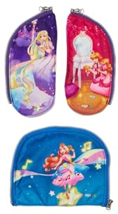 ergobag Zippies Schulranzen Zubehör Set 3-teilig für Kinder, Jungen und Mädchen Prinzessin - Pink