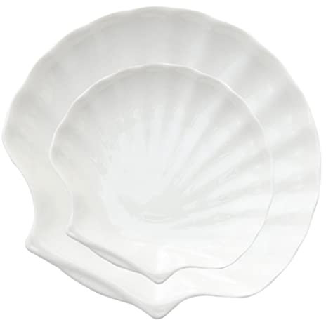 2 piatti in ceramica in porcellana, ciotola per frutta, ciotola per conchiglie, piatti da dessert, piatto per spuntini, piatto da portata, piatto da dolce, piatto da portata per il soggiorno