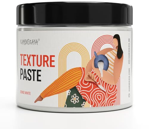 Kamenskaya Strukturpaste - Modellierpaste Acryl Medium - Dichtes Weiß - 500 ml (810 g)