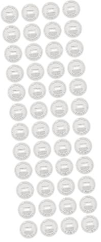 EXCEART 60 Stk Etikettenpapier Für Aromatherapie Zubehör Für Die Kerzenherstellung Aufkleber Mit Wachskreisen Aufkleber Für Kerzenbehälter Durchscheinend Lackmuspapier