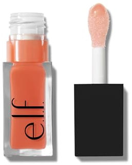 e.l.f. Glow Reviver Lip Oil, Nährendes, Getöntes Lippenöl Für Ein Hochglänzendes Finish, Angereichert Mit Jojobaöl, Vegan & Tierversuchsfrei, Coral Fixation
