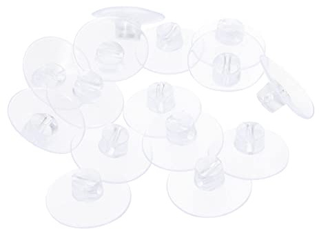 AOKWAWALIY 20pcs Suction Cup Cable Clips for Smooth Walls Suction Light String Holders Cord Organizers Strong Adhesive for Home Use for Kitchen and Bathroom