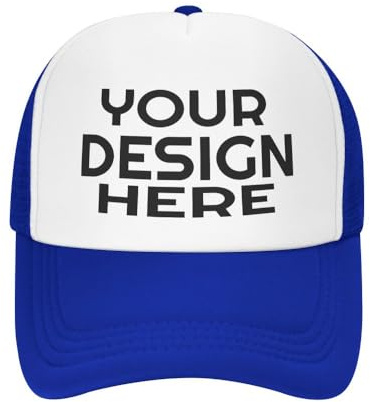 KYZMZC benutzerdefinierte Mütze für – Großhandelspreis Fügen Sie Ihr eigenes Design/Text/Fotos hinzu, personalisierte Baseballmütze, Trucker-Mütze, Angelmütze