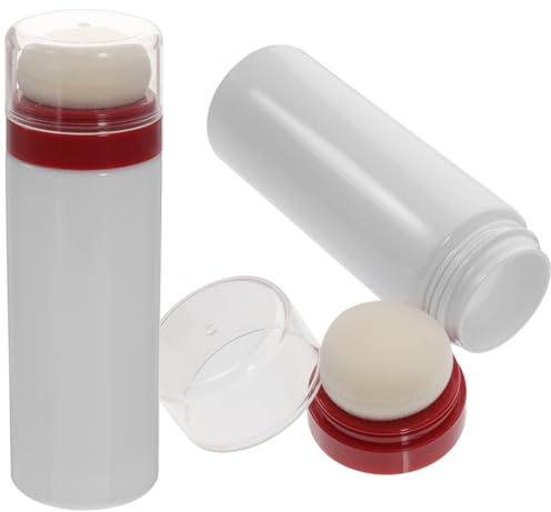 BESTonZON Tragbare Babypuderdose Mit Weichem Puderquaste Und Staubschutzbehälter Für Babyhaut 2 Stück Leichter Reisebehälter Zur Sauberen Aufbewahrung Von Körperpuder