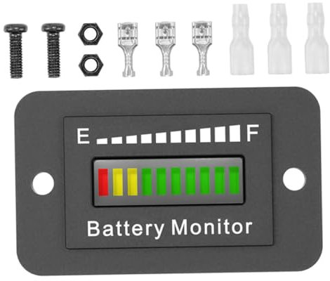 jojofuny 12 V-72 V Golfwagen-batteriemessgerät – Batterieanzeigetool Für Elektrofahrzeuge Und Gabelstapler