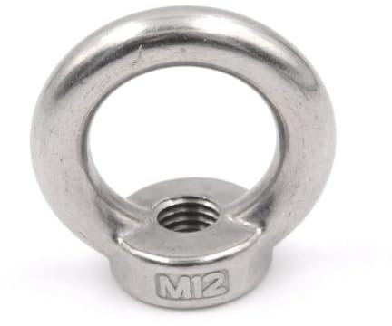 Ringform Ringschrauben, Ringmutter, M5/M6/M8/M10/M12 304 Edelstahl-Hebeösenmuttern/Schraubring Ringschraubenring Hakenmutterschrauben(M5)