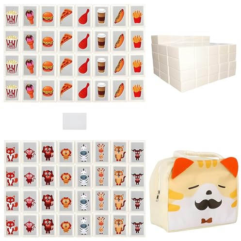 ELLECILA 65 Tiles 30mm Blocks Mahjong Tile Game, Seaside Escape Game Blocks, Funny Mahjong Sets, Mini Mahjong Set, Suitable for Family Celebrations Party Gift