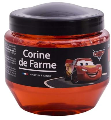 Corine de Farme, Gel Coiffant Fixation Forte 250ml Cars - Tenue Parfaite pour Enfants - Texture Non Grasse et Non Collante - Idéal pour Cheveux Unisexes - Parfum Agréable - Soin Coiffure Durable