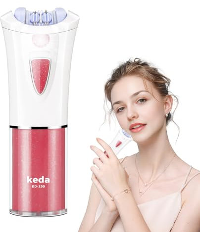 Gesichtsepilierer Damen - Epilierer Damen - Epilierer Damen Gesicht - Kabelloser Elektrischer Epilierer mit LED - Haarentfernung für Damen/Gesicht/Intimbereich/Körper/Achselhöhle/Bein/Bikinizone/Arme