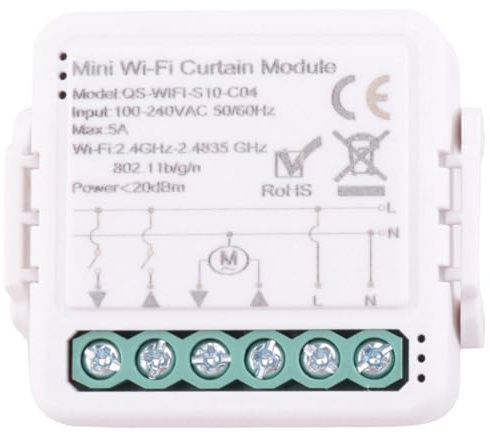 Module Intelligent de Commutateur de Rideau WiFi Tuya pour Moteur Électrique de Volet Roulant, Application Life, Télécommande, Installation Facile