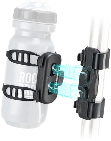 ROCKBROS Portabidón de Bicicleta Magnético para Bicicleta de Carretera, Soporte para Botellas de Bici Sin Tornillos, Jaula de Botella para MTB Negro