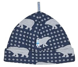 Finkid Nordik Woll Beanie mit Bärenmuster für Jungen und Mädchen
