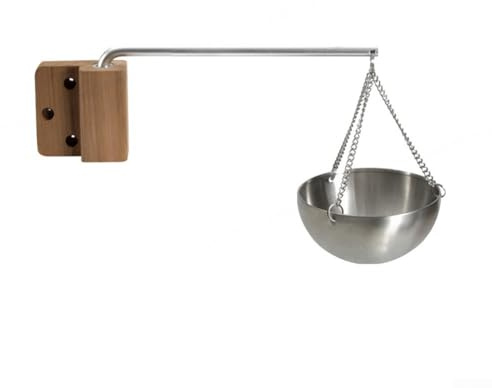 Bol d'aromathérapie en cèdre avec tasse en acier inoxydable réglable pour saunas infrarouges traditionnels, relaxation, diffuseur de parfum