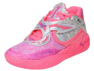 Puma Scarpe da basket unisex per adulti Mb.05 World Tour, Sun Struck-Pure Magenta, 42 EU