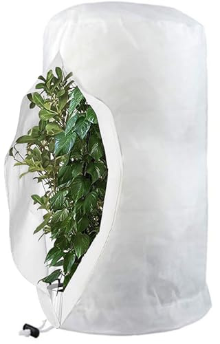Frostschutz Pflanzenabdeckung Winter Klein Garten, Wiederverwendbar Winterschutz Für Pflanzen Weihnachten, Atmungsaktiv Reißfest Pflanzenschutzhaube Für Pflanzen, Pflanzenschutz Kübelpflanzen Palmen