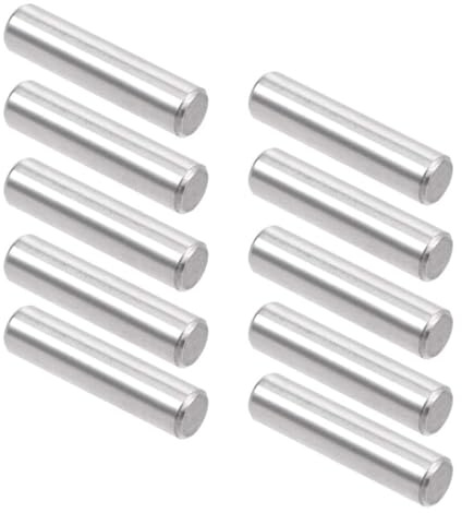 ROWORKX 6mm x 80mm Dowel Pins, Non-Threaded Shelf Support Pegs, 10pcs