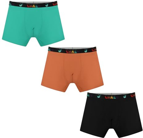 Carer 3 Piezas Boxers de Incontinencia para Niños con Absorción 100 ml | Ropa Interior de Algodón Lavable | Ideal para Leve Enuresis y Incontinencia Urinaria | Talla 146-152