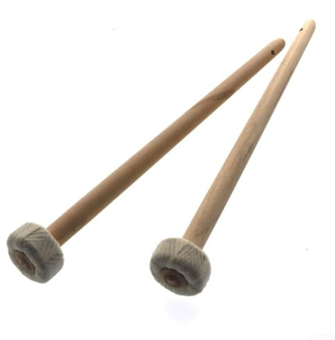 Wooden Hand Gong Mallet Brass Copper Hammer Round Percussion Beater For Music Rhythm Training And Eye Hand Coordination