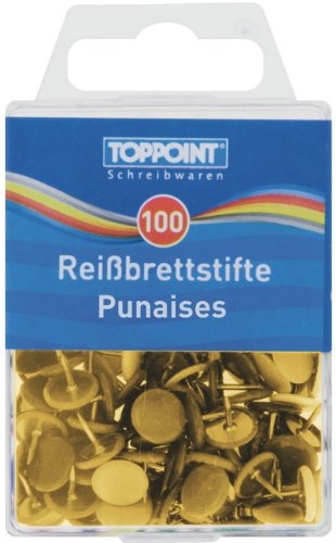 STYLEX 1000 Reißbrettstifte, Gold, Metall, Luxuriös