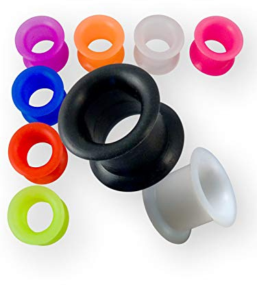 Fly Style Silikon Flesh Tunnel Ohr Plug 26-40mm st-Big, Grösse:40mm, Farbwahl:pink