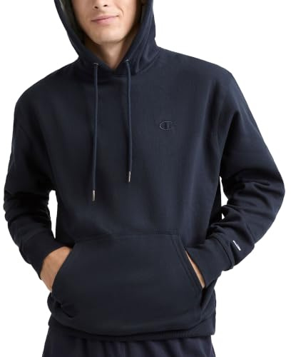Champion Herren Powerblend Pullover Hoodie Kapuzenpullover, Navy, Medium