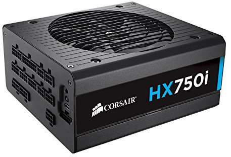 Corsair CP-9020072-UK 750 W HX750i Fully Modular ATX Power Supply Unit - Black
