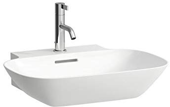 Laufen INO Aufsatzwaschtisch, ohne Hahnloch, mit Überlauf, US geschl. 560x450, weiß, Farbe: Weiß - H8163020001091