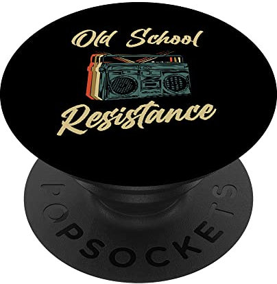 Ghettoblaster 80er 90er Hip Hop - Boombox Ghettoblaster PopSockets mit austauschbarem PopGrip
