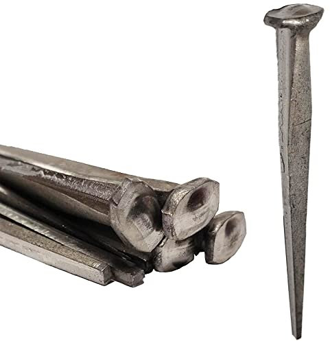 10,2 cm – Clinch Rosenkopf-Nägel – Metallic-Farbe – Antike, rustikale Restaurierungsakzente, Nägel zum Aufhängen, Möbel, Kabinen, Fensterläden, Bodenbelag – markanter quadratischer Nagelkopf – 10,2 cm