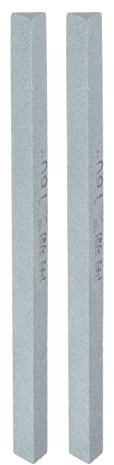 sourcing map 2Pcs Pierres Aiguiser 180 Grain Triangle Vert Silicium Carbure Pierre à aiguiser