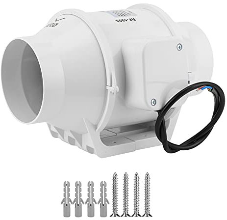 ANKROYU Lüftungsventilator, Küche, Lüftung, Garage, Wandmontage, Badezimmer-Abluftventilator, Leistungsstarker, Leiser Lüftungs-Abluftventilator Für Küche, Decke, Fenster, Büro