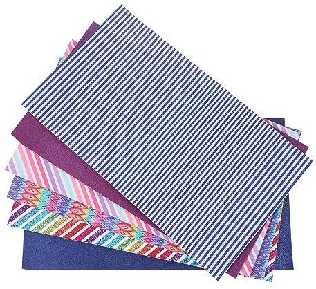 NUOBESTY 6stücke Kunstleder Blätter Nähen Handwerk Material Blatt Bedrucktes Lederstoff Blatt Für Diy Ornament Zubehör Und Leicht Zu Reinigen