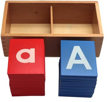 Colcolo Children Language Training Alphabet Abc Flash Cards Sandpaper Uppercase Lowercase for Travel Interaction Learning Spelling