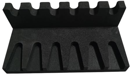 FUZYXIH Support Rangement Universel pour Armes Poing en Mousse EVA, Présentoir À 6 Fentes, Organisateurs D'armoire pour Armes Poing, Étuis Protection Universels, Support pour Armes Poing À 6 Fe