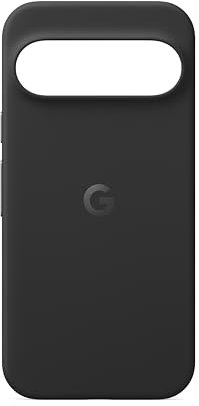 Google Cover Pixel 9 & Pixel 9 Pro - Protezione durevole - Silicone antimacchia - Cover per smartphone Android - Nero ossidiana