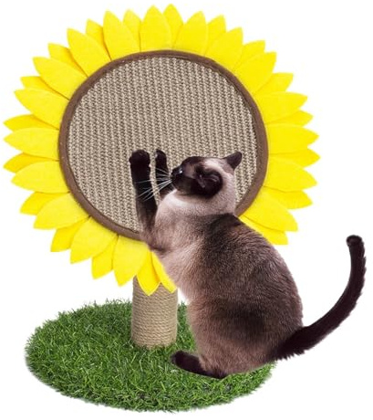 Árbol rascador de girasol, lindo rascador para gatos, pequeño rascador para gatos, muebles de flores, suministros para mascotas, accesorios para actividades interactivas