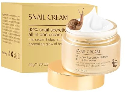 Schnecken Creme, mit Hyaluronsäure und Salicylsäure – Fortgeschrittene Anti-Aging, Feuchtigkeitsspendende, Aknenarben-Reparatur- und Hautregenerationsbehandlung, 50 ml