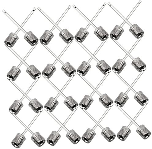 HONMEET 200stücke Metall Ball Inflation Nadeln Für Fußbälle Basketball Nadeln Pumpnadeln Ballaufblasnadeln Für Luftpumpen Handpumpen