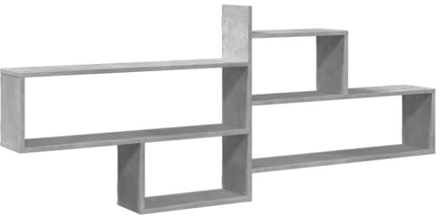 vidaXL Mensola a Parete Grigio Cemento 167,5x18x68 cm in Truciolato, scaffale a Muro, scaffale espositivo, espositore a Muro, scaffale pensile