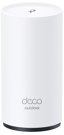 TP-Link Deco X20-OUTDOOR AX1800 Dual-Band Wi-Fi 6 Outdoor Mesh WiFi Extender Unit | Up to 2,200 sq.ft| 2 Gigabit PoE+ Ports, Waterproof| HomeShield| 3 Mounting Options| Secure by Design, 1-Pack