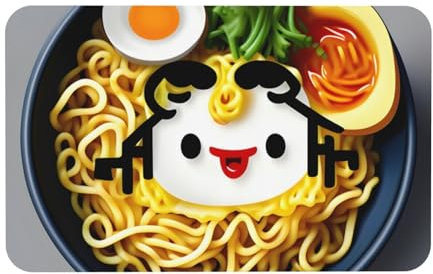 LXqlSS Alfombrilla de baño con diseño de huevera, fideos y ramen, tierra de diatomeas, tapete de ducha de diatomita para suelo de baño, secado rápido