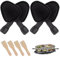 Raclette Cheese, Grilled Cheese Pan, 4PCS Non Stick Triangular Raclette Melter with 4PCS for Home Kitchen Camping